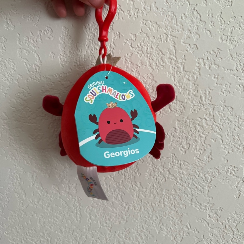 New Georgios the King Crab Squishmallows Clip - Picture 4 of 4
